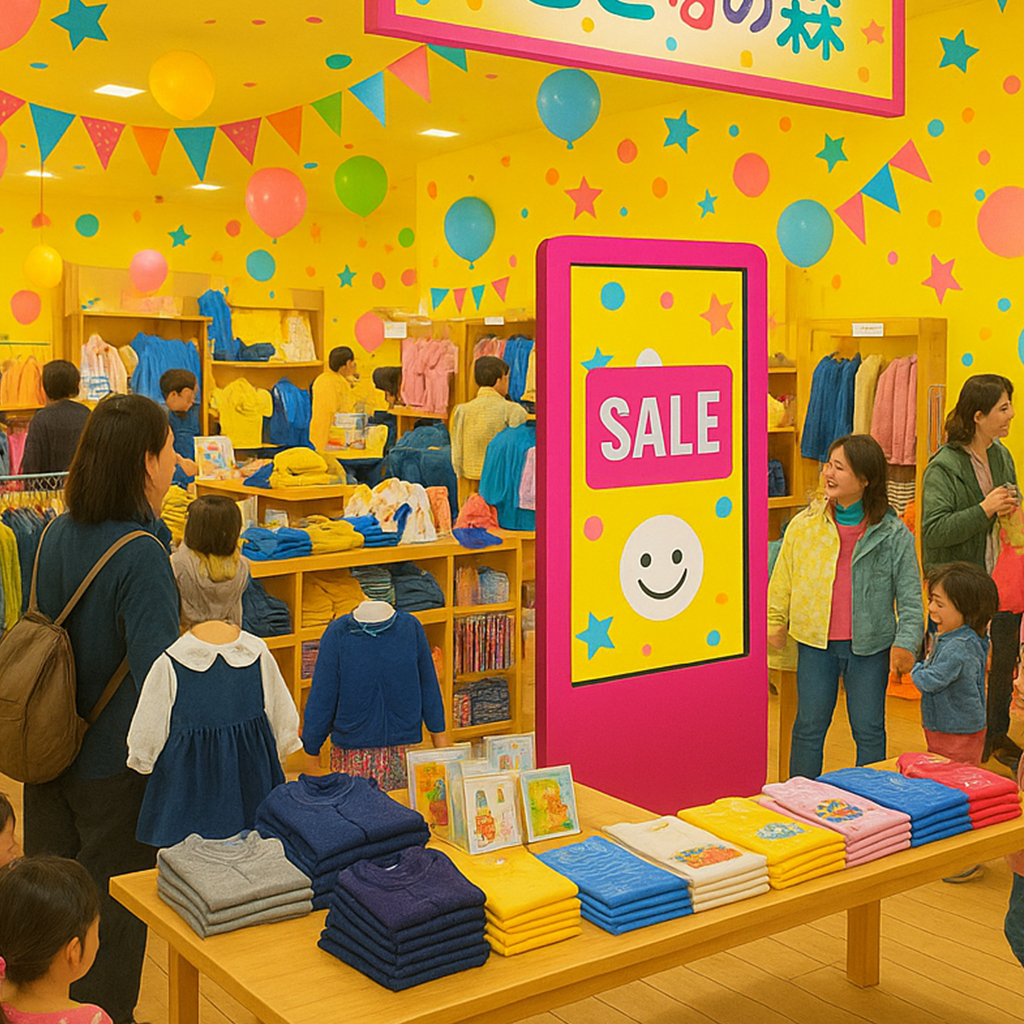 ショップの店頭前での活用例