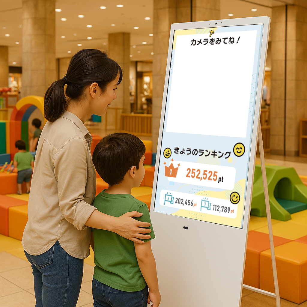「BeeSMILEサイネージ」の使用例